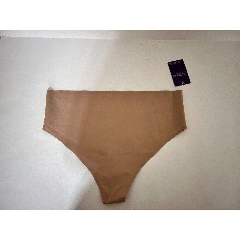 YUMMIE Women’s size XL Seamless Shapewear Thong‎ Ultralight Beige Brown